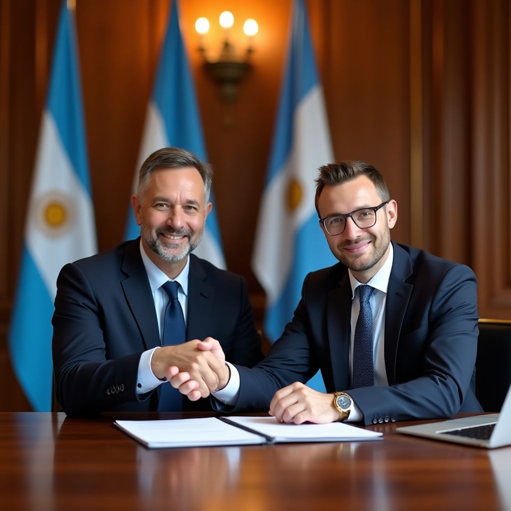 Firma de acuerdo de inversión con socios internacionales